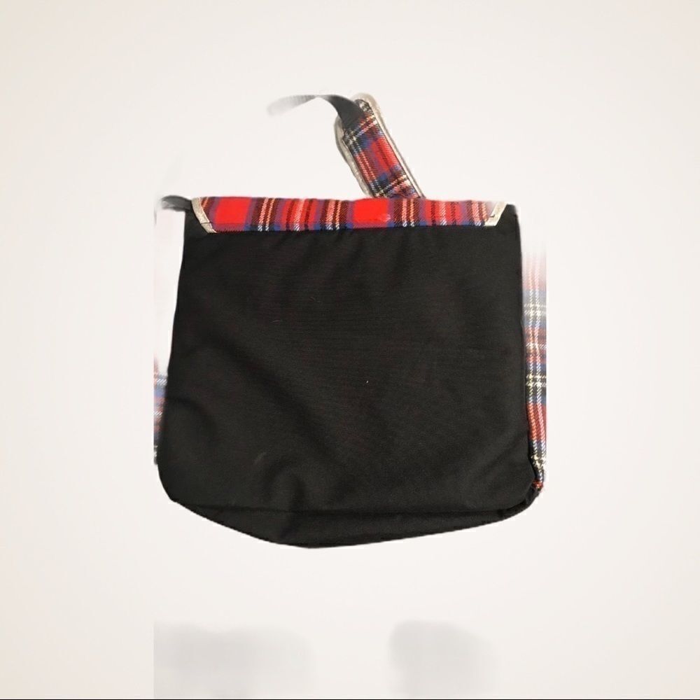 Justice Red Plaid Flannel Messenger Bag - Picture 3 of 3